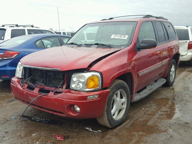 1GKDT13S832136644 - 2003 GMC ENVOY RED photo 2