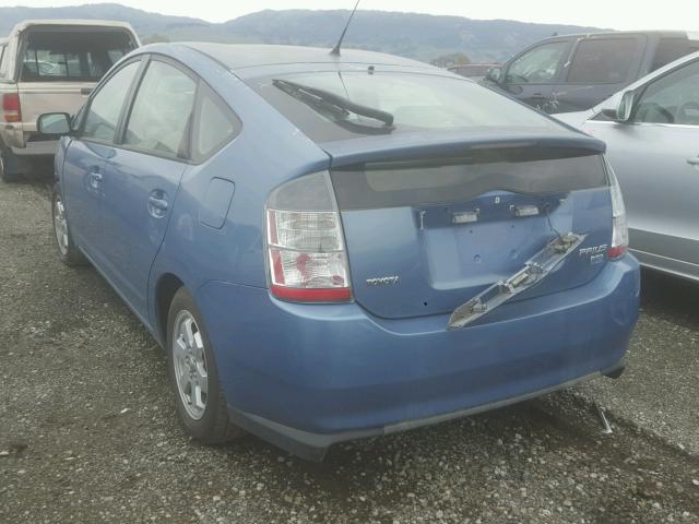 JTDKB20U753045315 - 2005 TOYOTA PRIUS BLUE photo 3