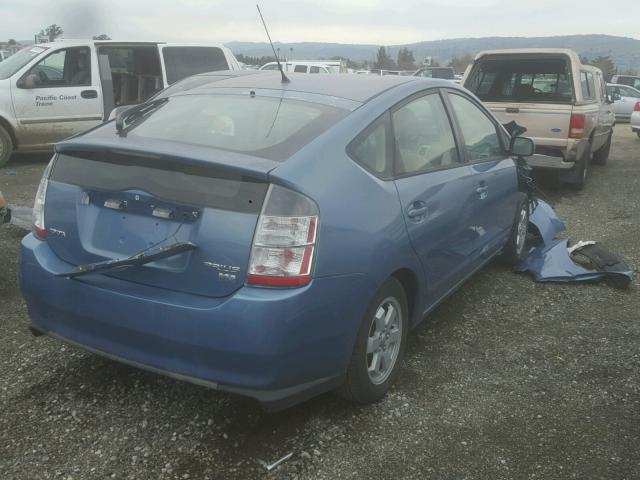 JTDKB20U753045315 - 2005 TOYOTA PRIUS BLUE photo 4