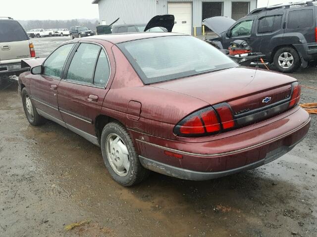 2G1WN52M2T9292827 - 1996 CHEVROLET LUMINA LS RED photo 3