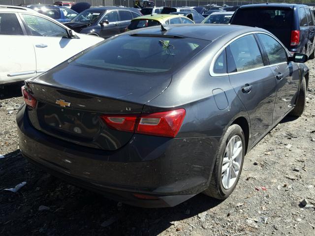 1G1ZE5ST0HF152746 - 2017 CHEVROLET MALIBU LT BLACK photo 4