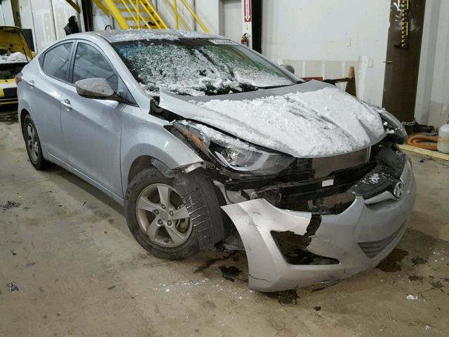 5NPDH4AE4EH494854 - 2014 HYUNDAI ELANTRA SE SILVER photo 1