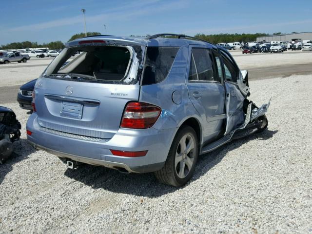 4JGBB25E29A521341 - 2009 MERCEDES-BENZ ML SILVER photo 4