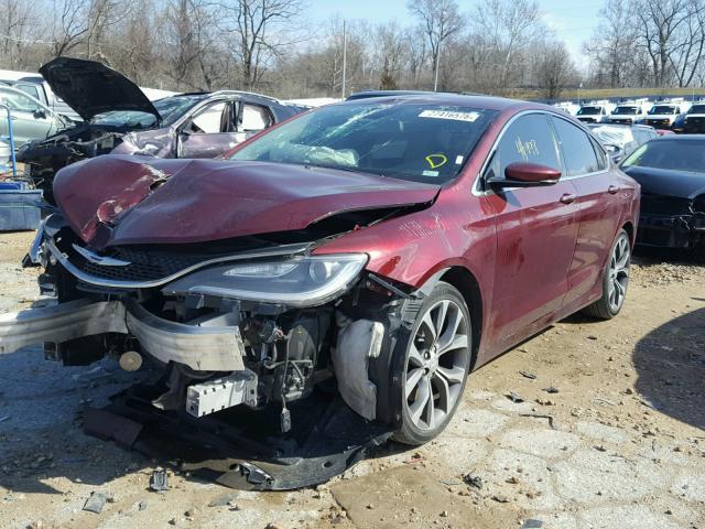 1C3CCCCB5FN558851 - 2015 CHRYSLER 200 C RED photo 2