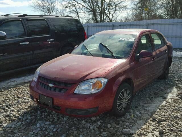 1G1AL55F587328113 - 2008 CHEVROLET COBALT LT RED photo 2