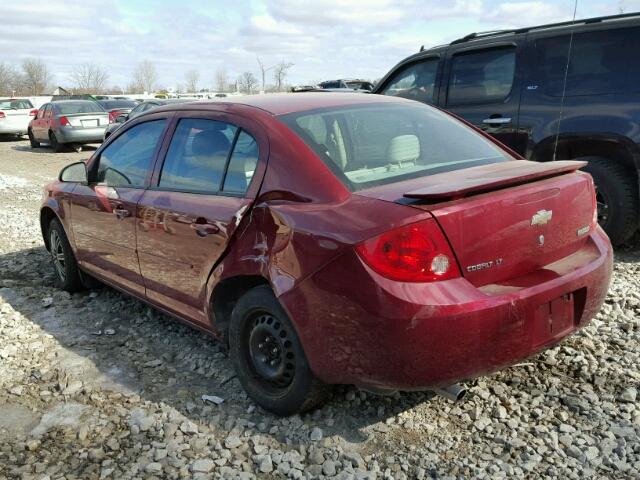 1G1AL55F587328113 - 2008 CHEVROLET COBALT LT RED photo 3