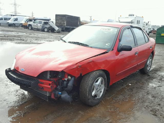 1G1JC524727209585 - 2002 CHEVROLET CAVALIER B RED photo 2