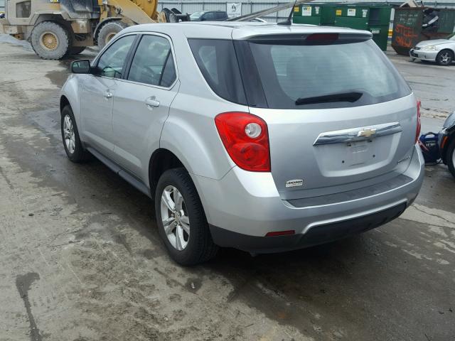 2GNALBECXB1280292 - 2011 CHEVROLET EQUINOX LS SILVER photo 3