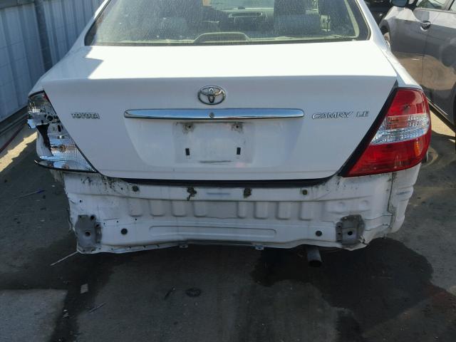 4T1BE32K13U204891 - 2003 TOYOTA CAMRY LE WHITE photo 9