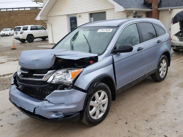 5J6RE4H43BL098119 - 2011 HONDA CR-V SE BLUE photo 2