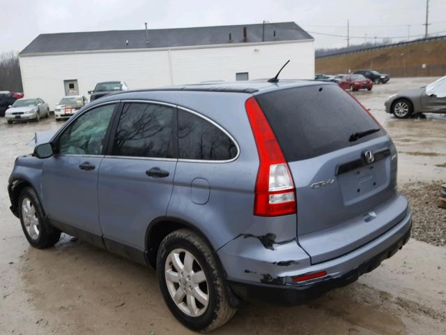 5J6RE4H43BL098119 - 2011 HONDA CR-V SE BLUE photo 3