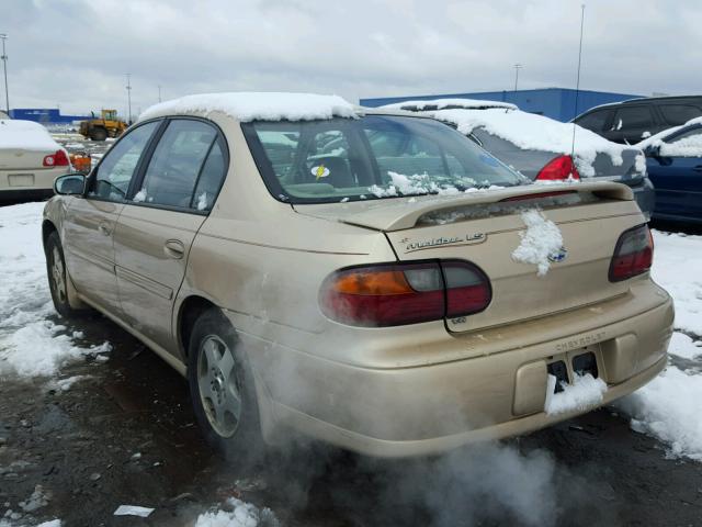 1G1NE52J92M510345 - 2002 CHEVROLET MALIBU LS GOLD photo 3