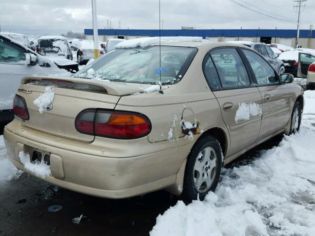 1G1NE52J92M510345 - 2002 CHEVROLET MALIBU LS GOLD photo 4