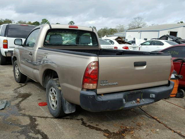 5TENX22NX5Z028773 - 2005 TOYOTA TACOMA BEIGE photo 3