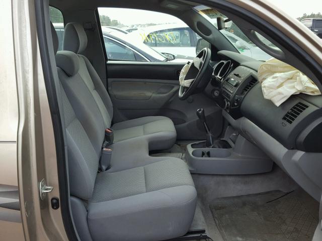 5TENX22NX5Z028773 - 2005 TOYOTA TACOMA BEIGE photo 5