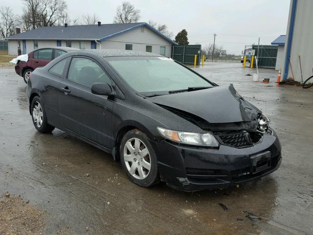 2HGFG1B60AH537009 - 2010 HONDA CIVIC LX BLACK photo 1