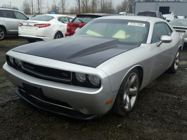 2C3CDYBT3CH198777 - 2012 DODGE CHALLENGER SILVER photo 2