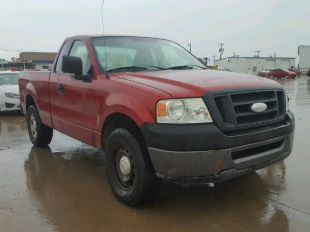 1FTRF12237KD12399 - 2007 FORD F150 BURGUNDY photo 1