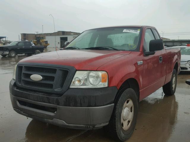 1FTRF12237KD12399 - 2007 FORD F150 BURGUNDY photo 2