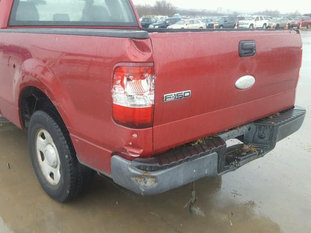 1FTRF12237KD12399 - 2007 FORD F150 Bordeaux photo 9