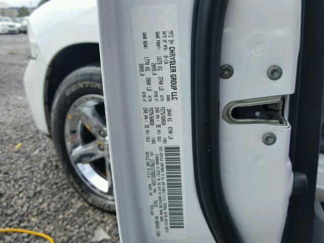 1D7RB1GT6BS515394 - 2011 DODGE RAM 1500 WHITE photo 10