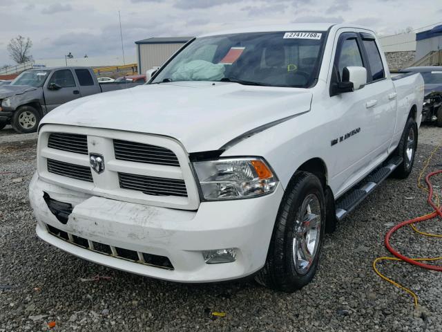 1D7RB1GT6BS515394 - 2011 DODGE RAM 1500 WHITE photo 2