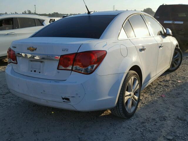 1G1PH5SC0C7320600 - 2012 CHEVROLET CRUZE LTZ WHITE photo 4