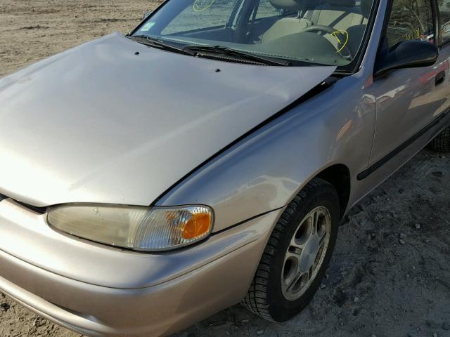 1Y1SK5285YZ422397 - 2000 CHEVROLET GEO PRIZM TAN photo 9