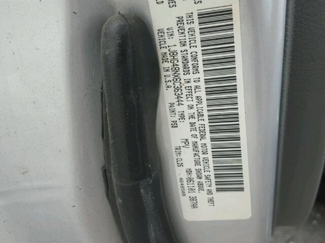 1J8HG48NX6C363444 - 2006 JEEP COMMANDER 银色 照片 10