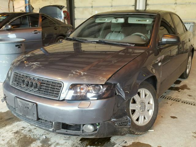 WAULC68E64A093370 - 2004 AUDI A4 1.8T QU GRAY photo 2