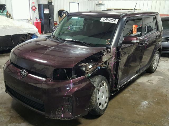 JTLZE4FE1CJ017749 - 2012 TOYOTA SCION XB MAROON photo 2