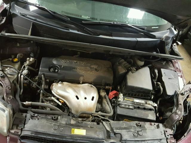 JTLZE4FE1CJ017749 - 2012 TOYOTA SCION XB MAROON photo 7