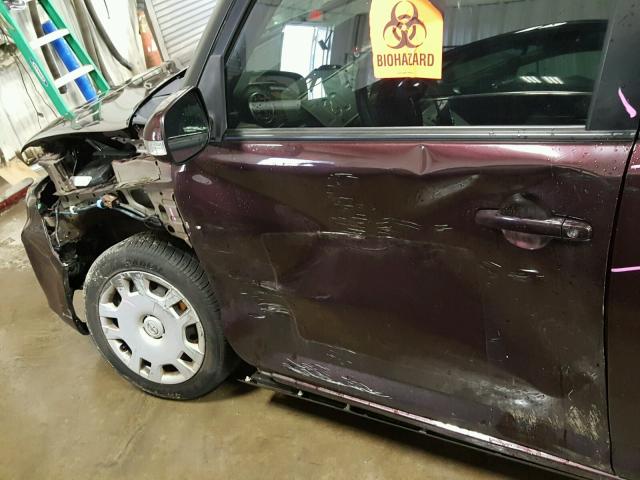 JTLZE4FE1CJ017749 - 2012 TOYOTA SCION XB MAROON photo 9