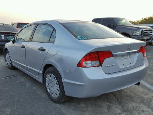 19XFA1F31BE045392 - 2011 HONDA CIVIC VP SILVER photo 3