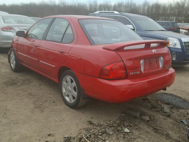 3N1CB51DX6L576473 - 2006 NISSAN SENTRA 1.8 RED photo 3