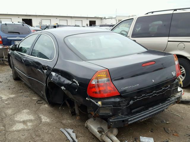 2C3AE66G23H581034 - 2003 CHRYSLER 300M BLACK photo 3