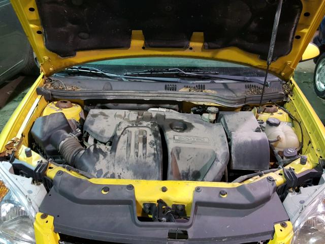 1G1AL18F787252673 - 2008 CHEVROLET COBALT LT YELLOW photo 7