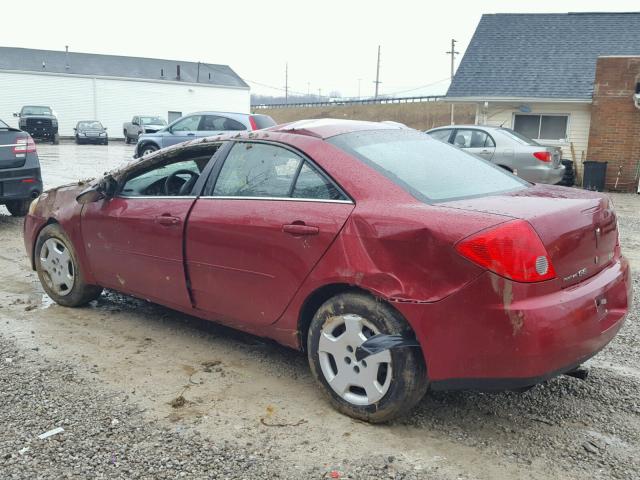 1G2ZF57B284140330 - 2008 PONTIAC G6 VALUE L RED photo 3