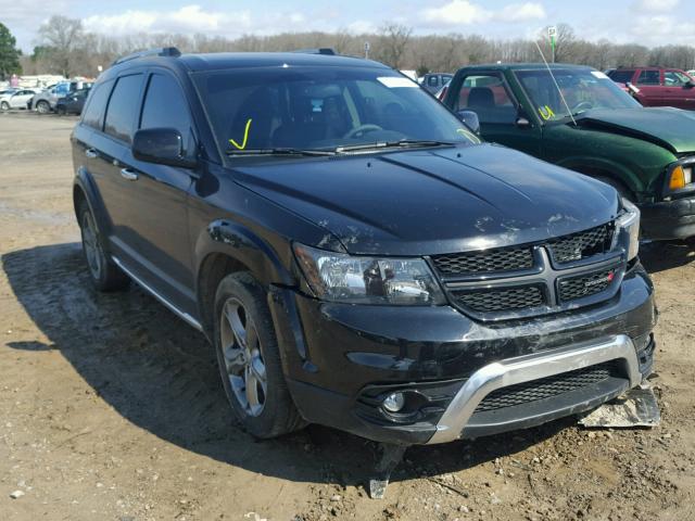 3C4PDCGB4HT705491 - 2017 DODGE JOURNEY CR BLACK photo 1