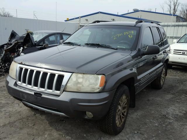 1J4GW58N54C357862 - 2004 JEEP GRAND CHER GRAY photo 2