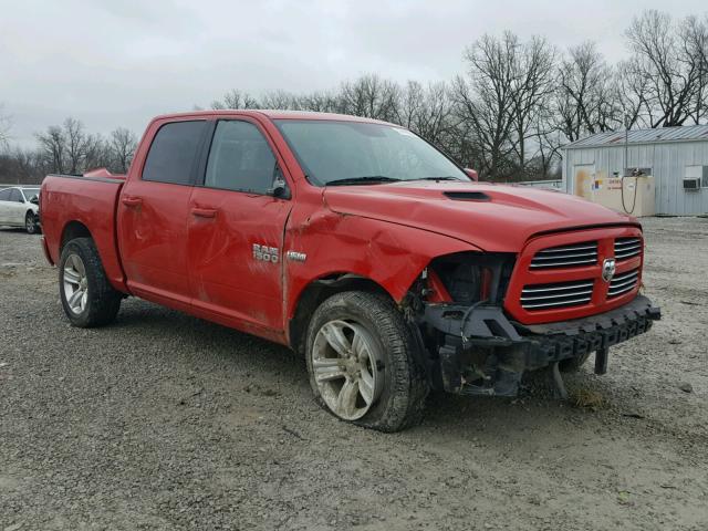 1C6RR7MT7FS667873 - 2015 RAM 1500 SPORT RED photo 1