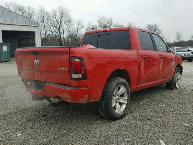 1C6RR7MT7FS667873 - 2015 RAM 1500 SPORT RED photo 4