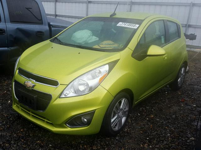 KL8CB6S95EC421443 - 2014 CHEVROLET SPARK LS GREEN photo 2