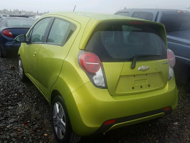 KL8CB6S95EC421443 - 2014 CHEVROLET SPARK LS GREEN photo 3