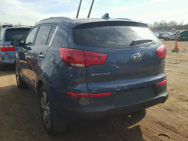 KNDPCCAC2G7833221 - 2016 KIA SPORTAGE E BLUE photo 3