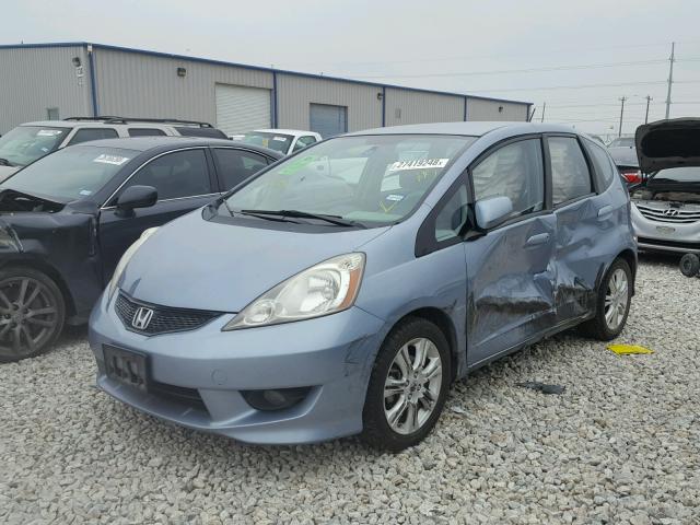 JHMGE8H52BC021267 - 2011 HONDA FIT SPORT BLUE photo 2