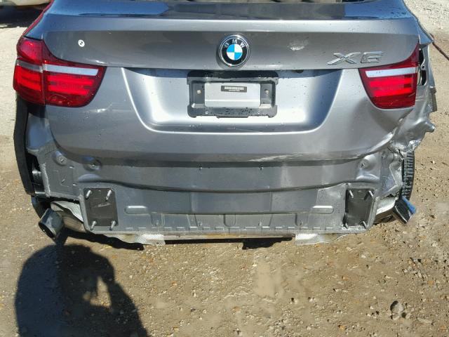 5UXFG2C50DL786362 - 2013 BMW X6 XDRIVE3 GRAY photo 9