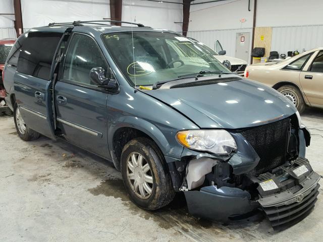 2A4GP54L76R795620 - 2006 CHRYSLER TOWN & COU TEAL photo 1