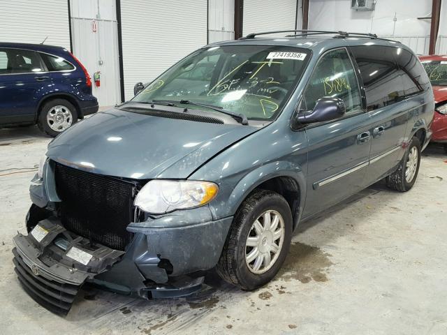 2A4GP54L76R795620 - 2006 CHRYSLER TOWN & COU TEAL photo 2