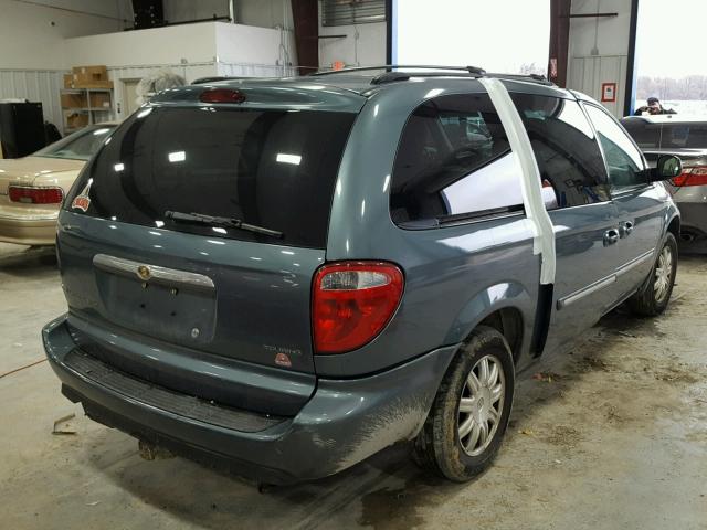 2A4GP54L76R795620 - 2006 CHRYSLER TOWN & COU TEAL photo 4